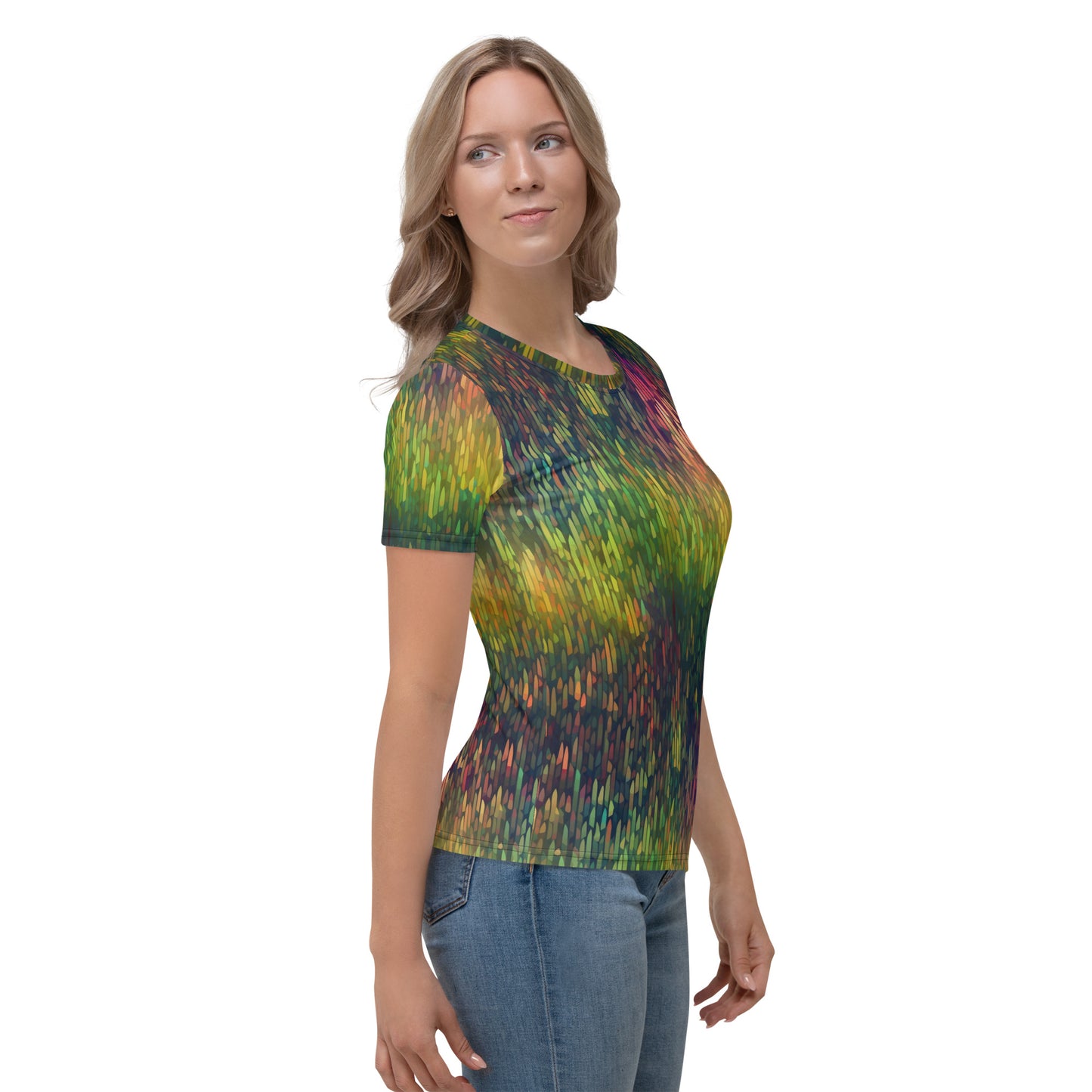 Women's T-shirt- Rainbow Forest Pattern IV