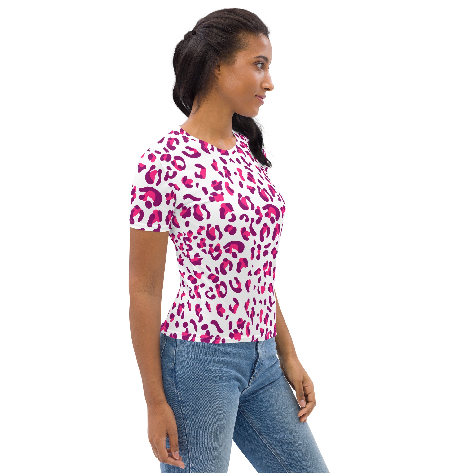 Women's T-shirt- Leopard skin VII