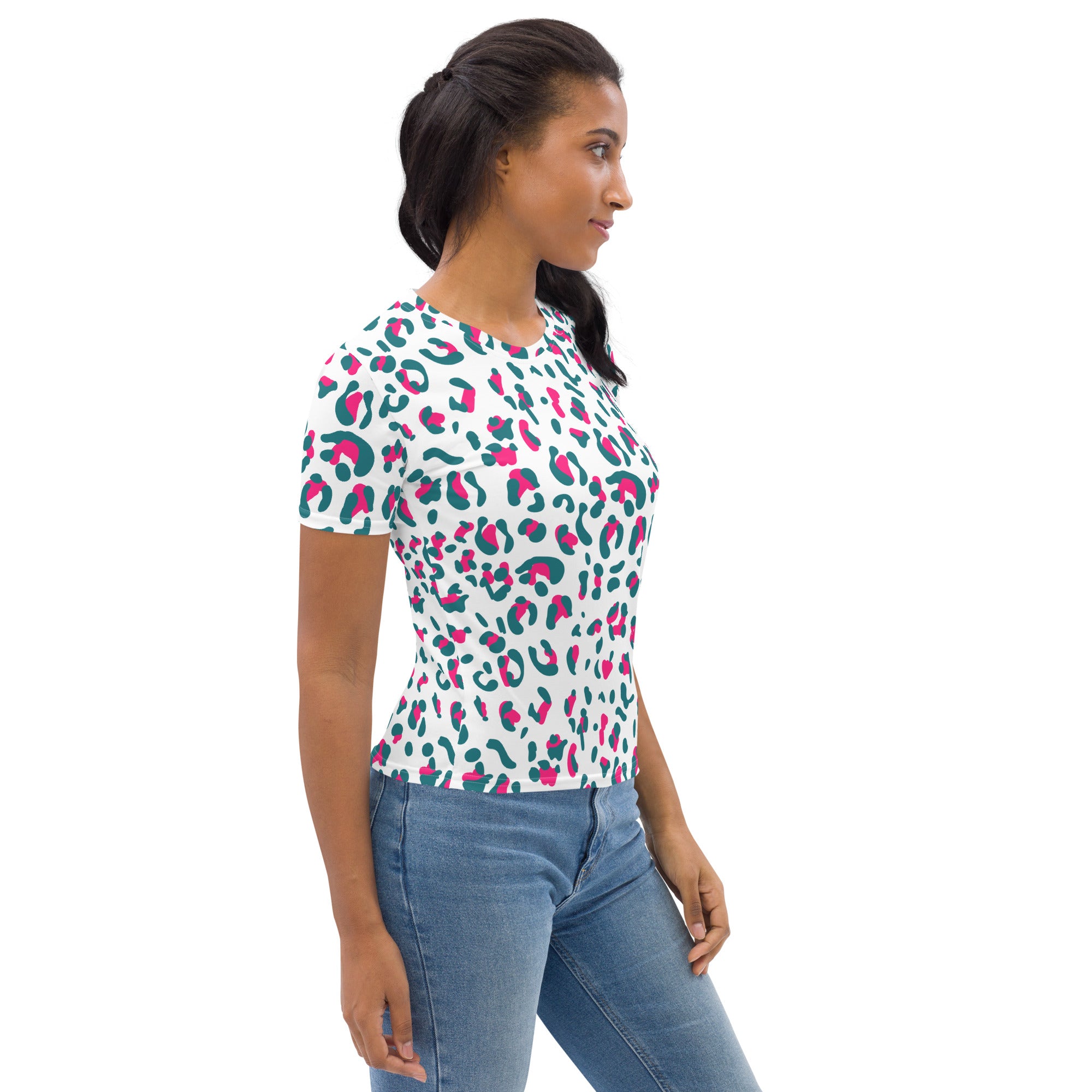 Women's T-shirt- Leopard skin I