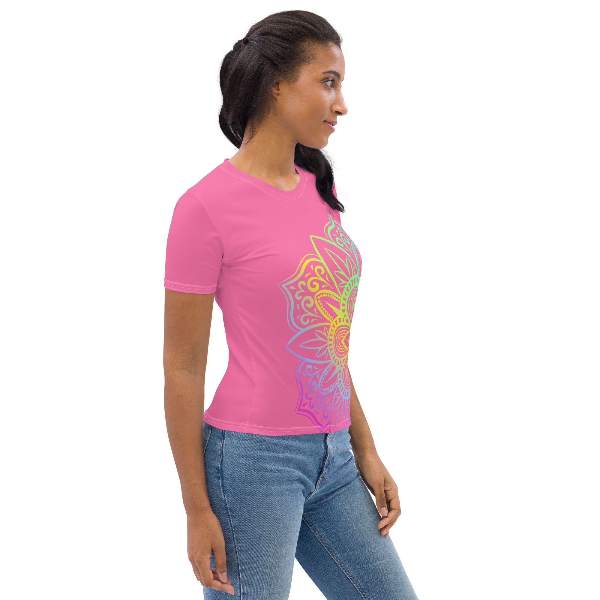 Women's T-shirt- Rose Mandala