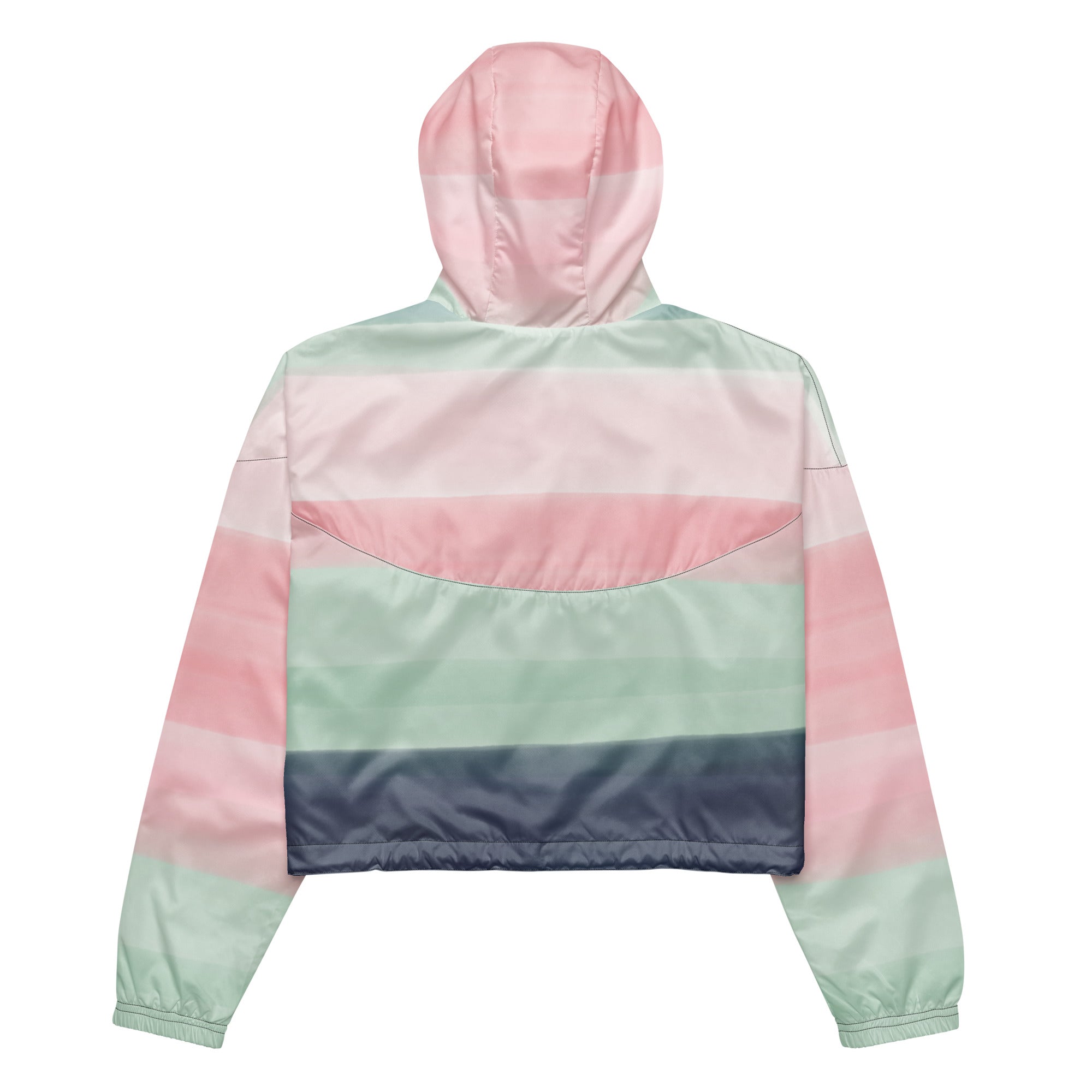 Women’s cropped windbreaker- Watercolor I