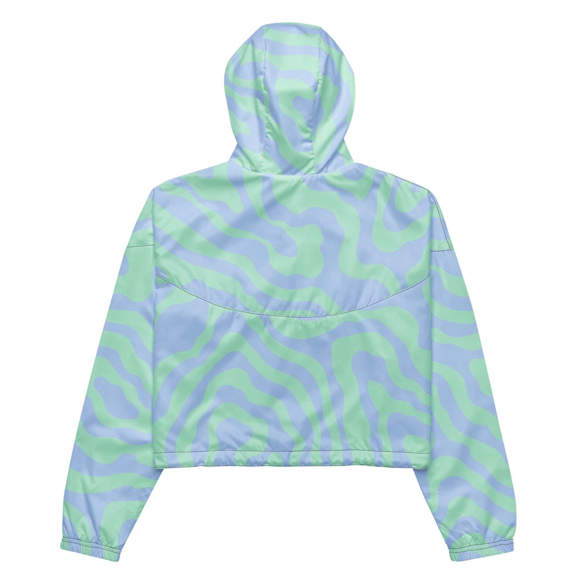 Women’s cropped windbreaker- Abstract II