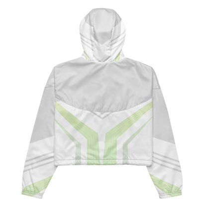 Women’s cropped windbreaker- Geometric I