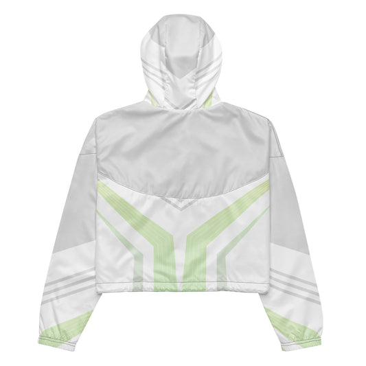 Women’s cropped windbreaker- Geometric I