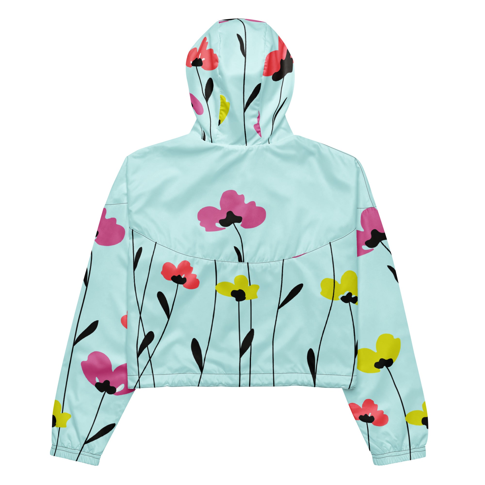 Women’s cropped windbreaker- Floral I