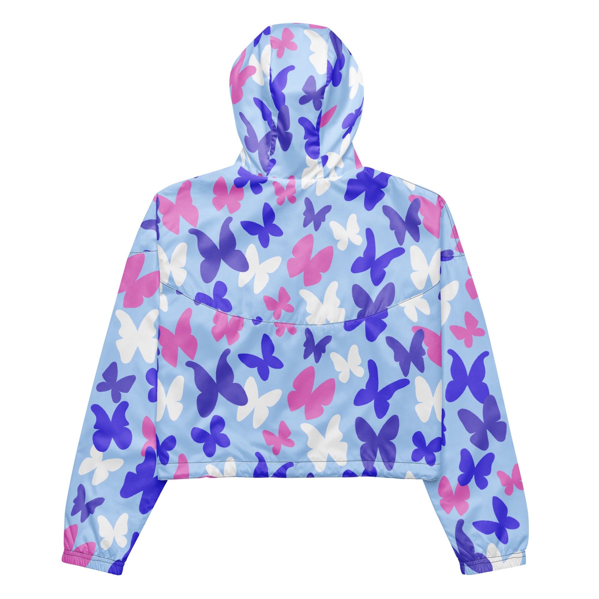 Women’s cropped windbreaker- Butterflies