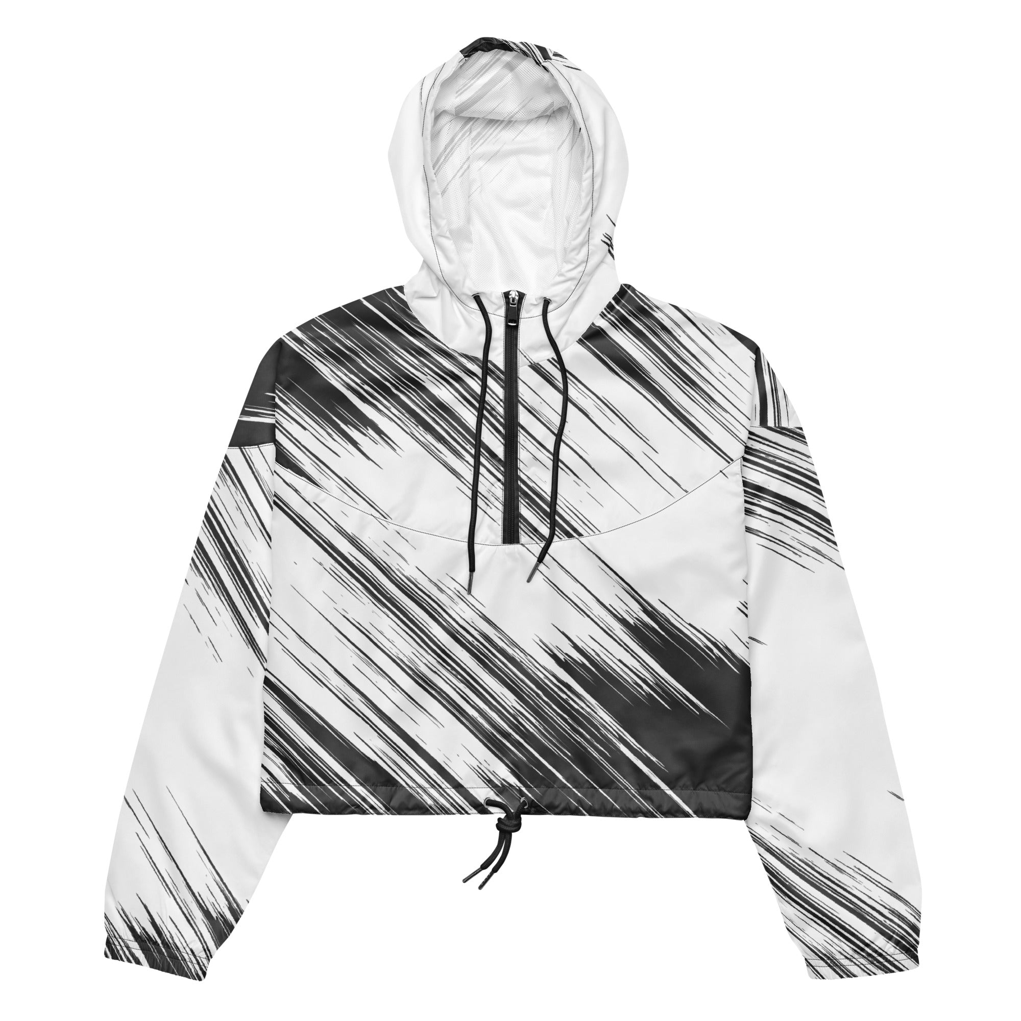 Women’s cropped windbreaker- Abstract I