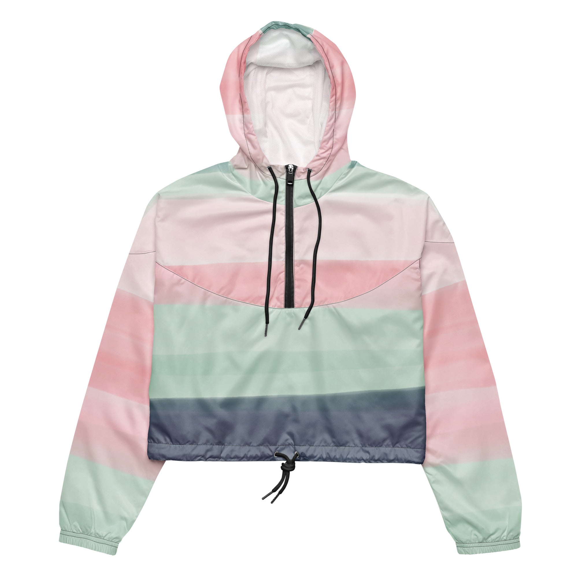 Women’s cropped windbreaker- Watercolor I