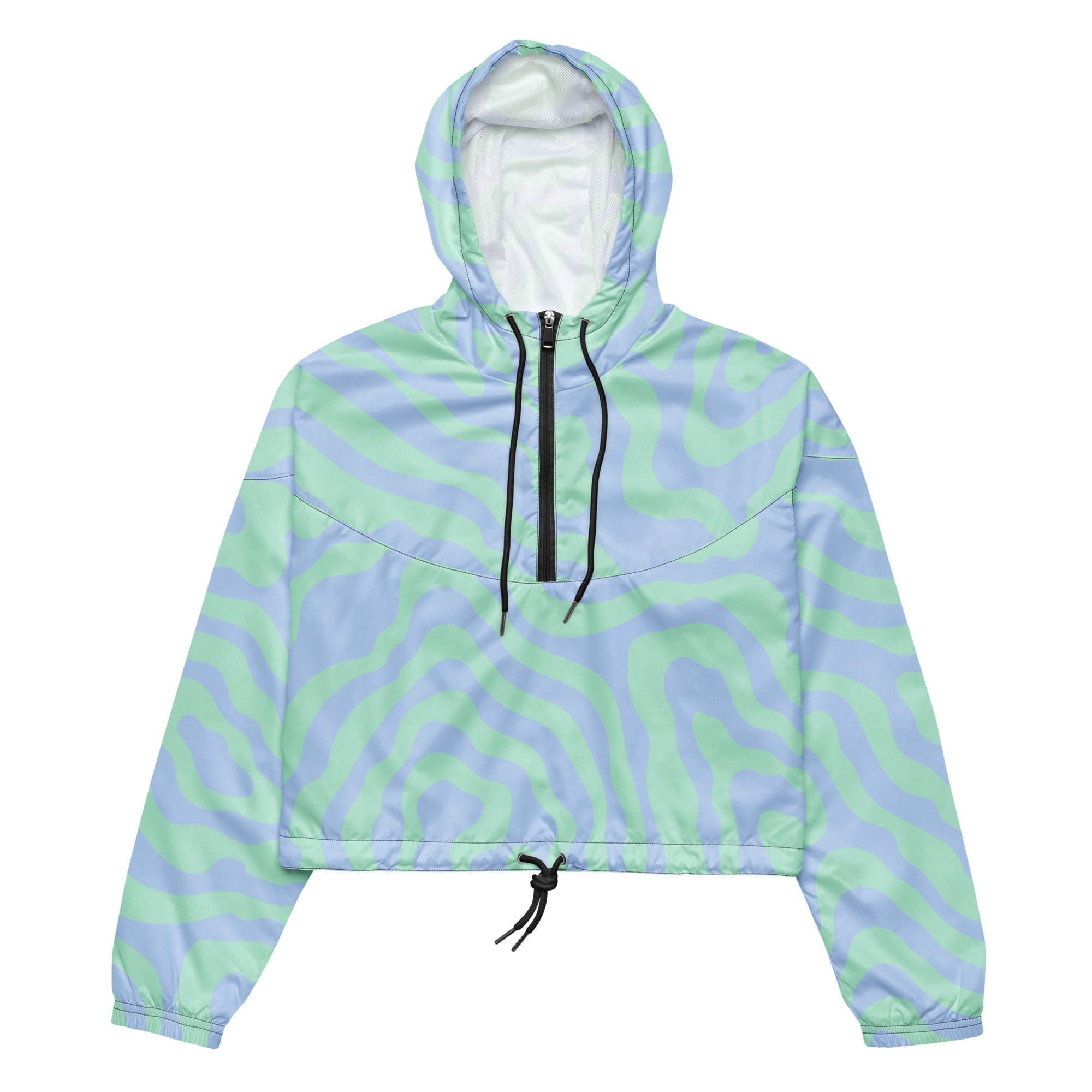 Women’s cropped windbreaker- Abstract II