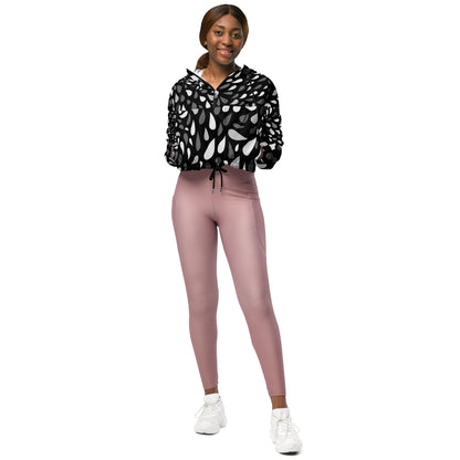 Women’s cropped windbreaker- Abstract IV