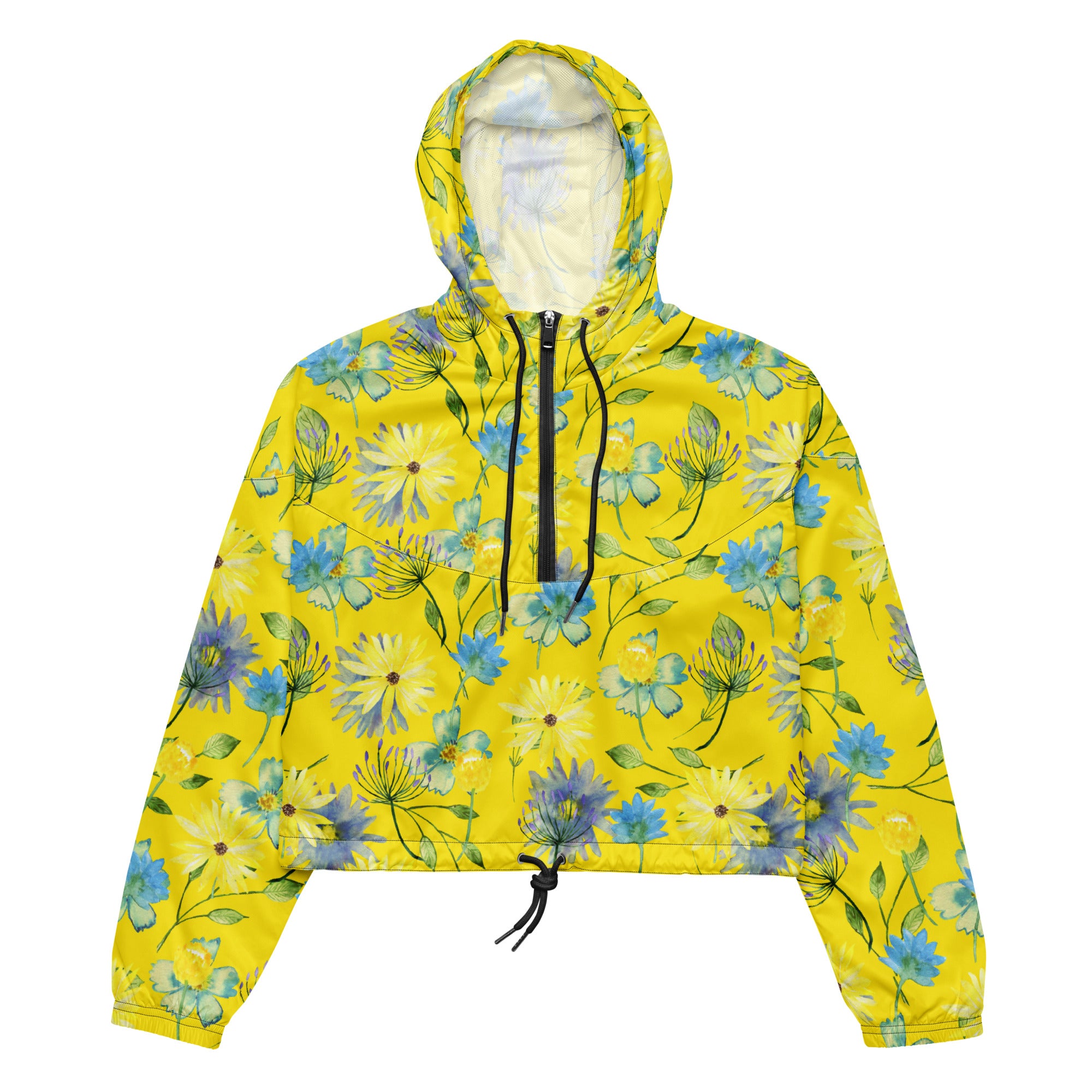 Women’s cropped windbreaker- Floral IV