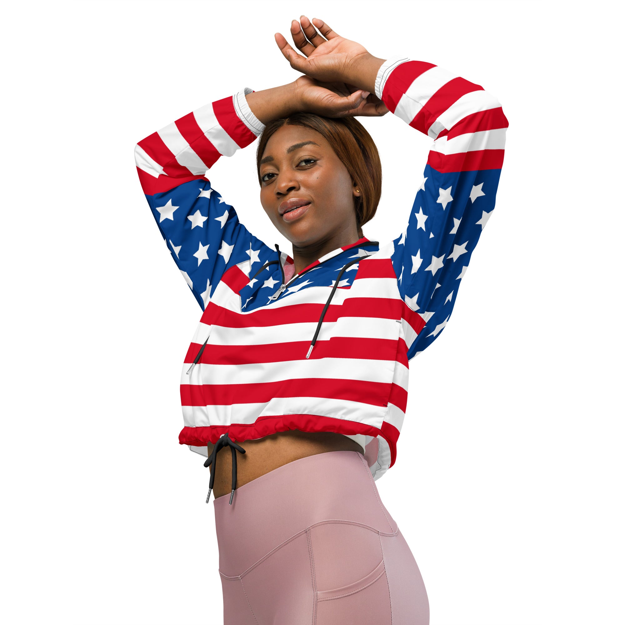 Women’s cropped windbreaker- USA