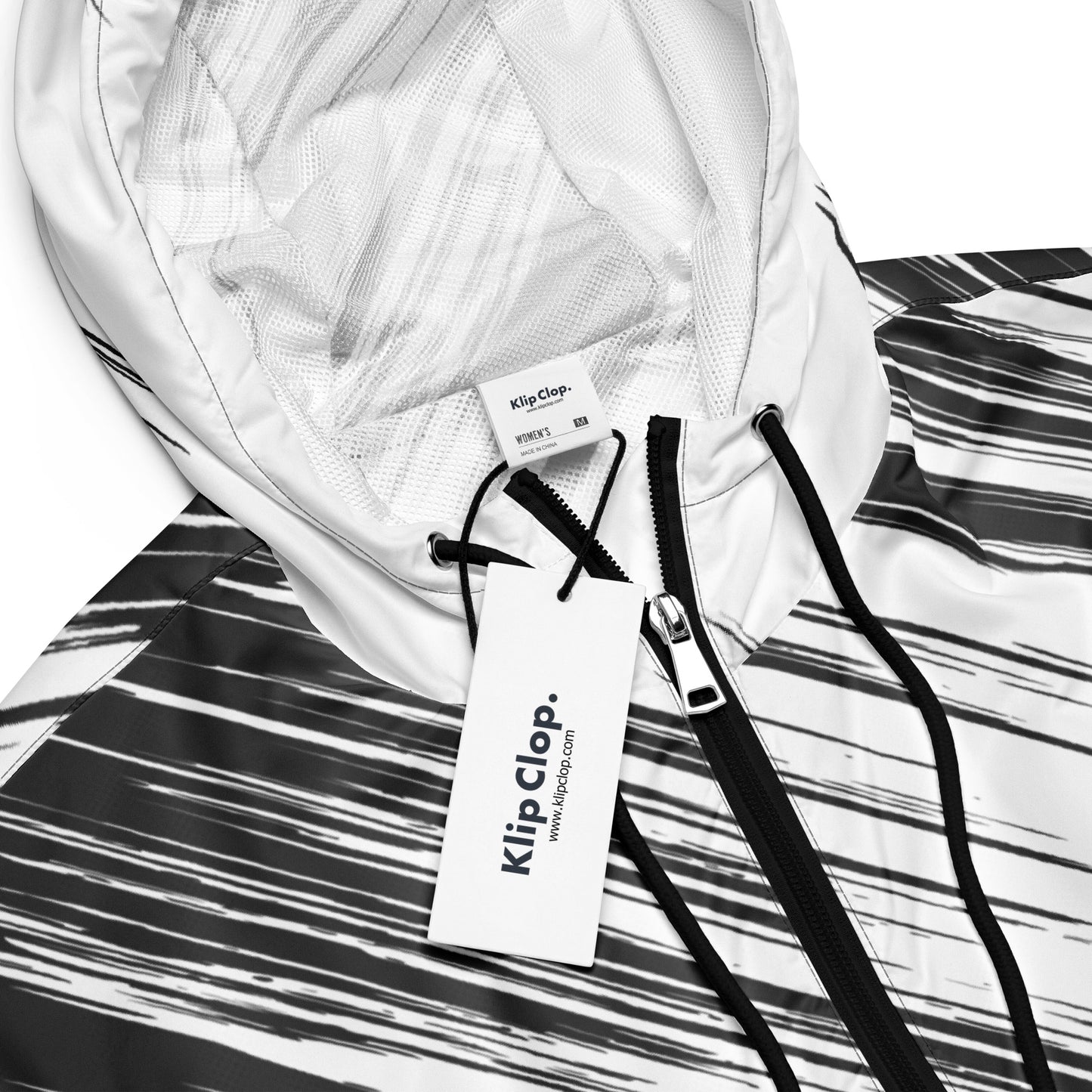 Women’s cropped windbreaker- Abstract I
