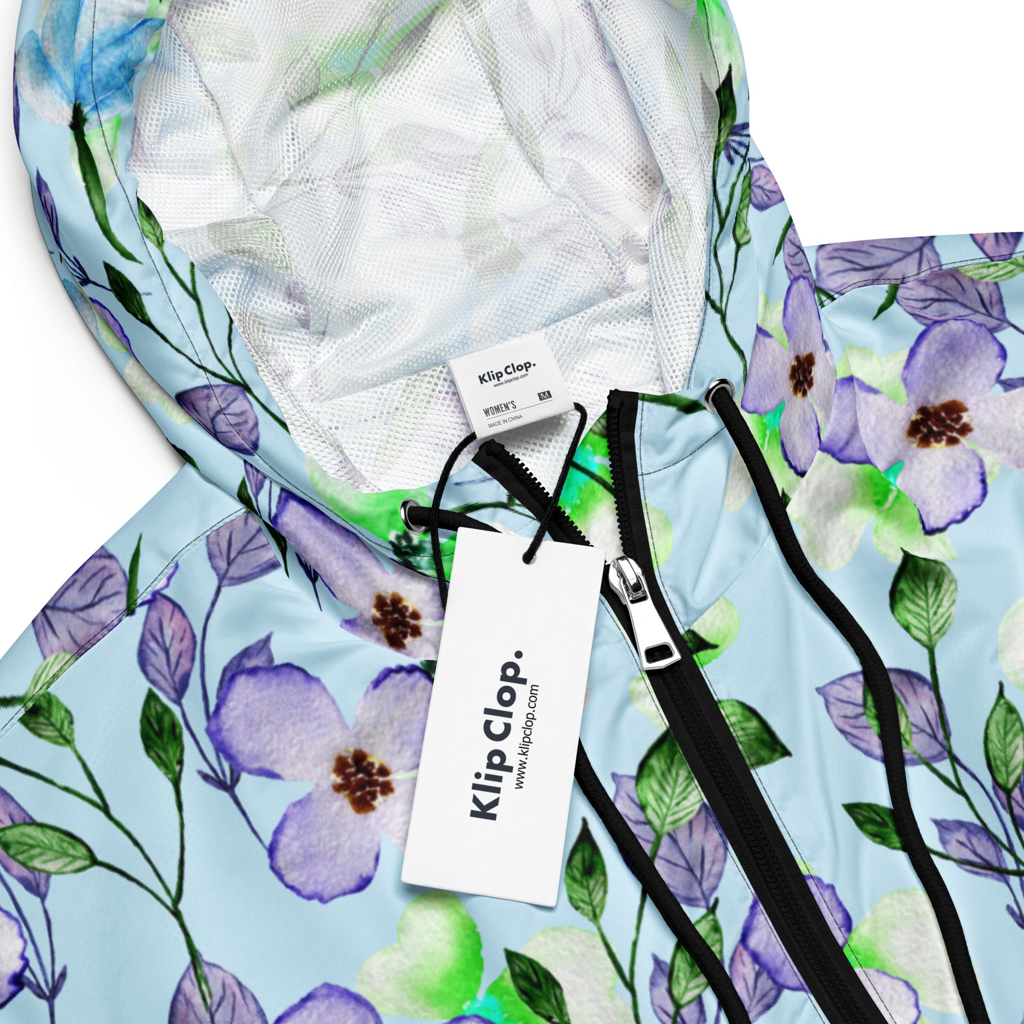 Women’s cropped windbreaker- Floral III