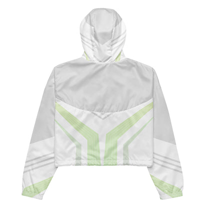 Women’s cropped windbreaker- Geometric I