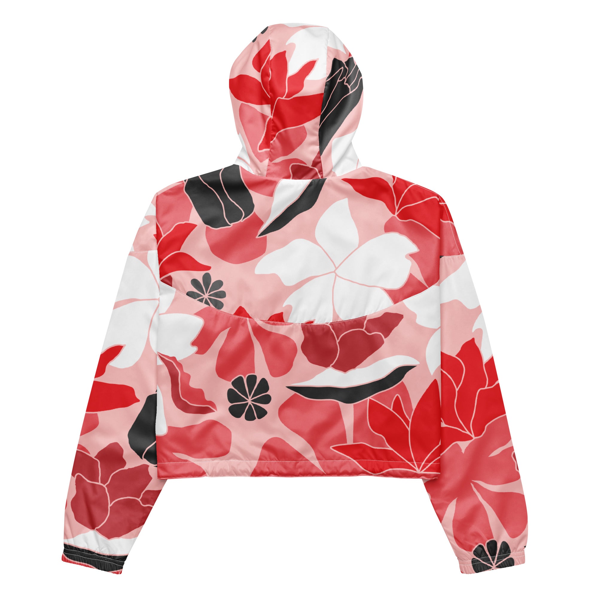 Women’s cropped windbreaker- Floral II