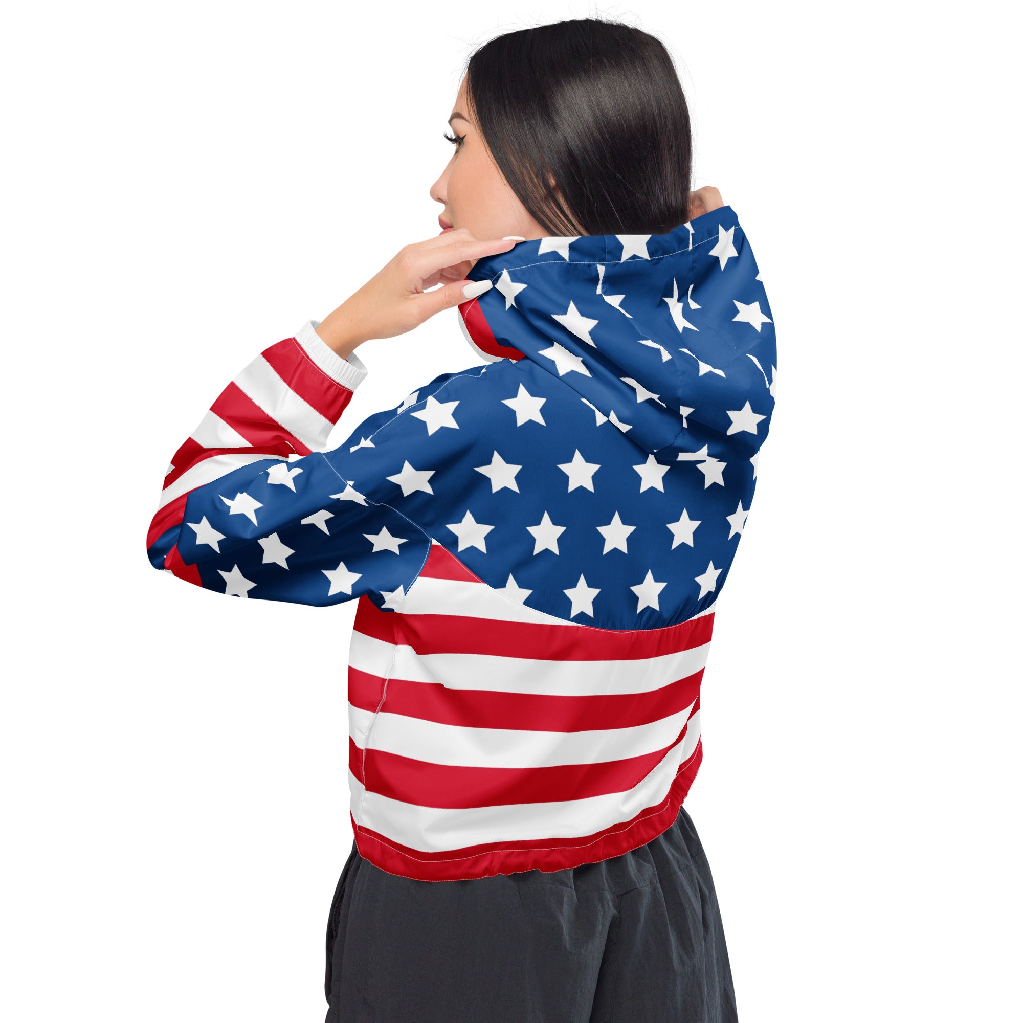 Women’s cropped windbreaker- USA