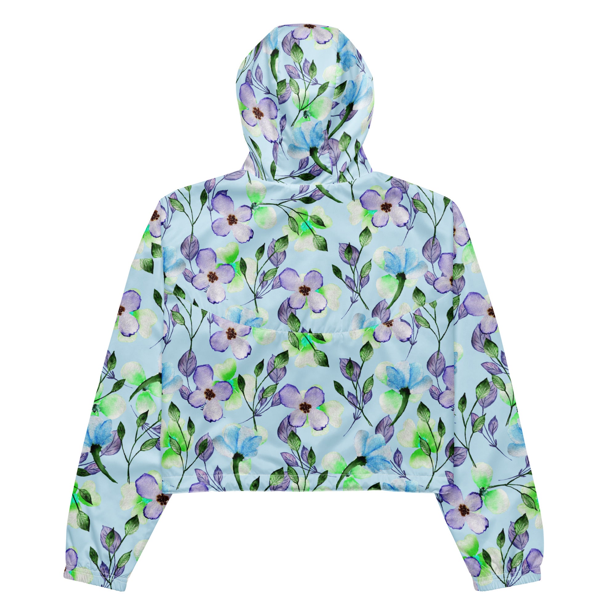 Women’s cropped windbreaker- Floral III