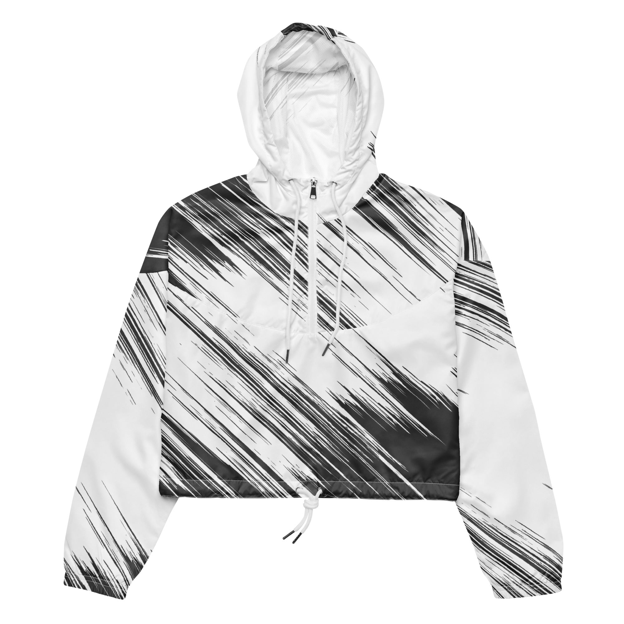 Women’s cropped windbreaker- Abstract I