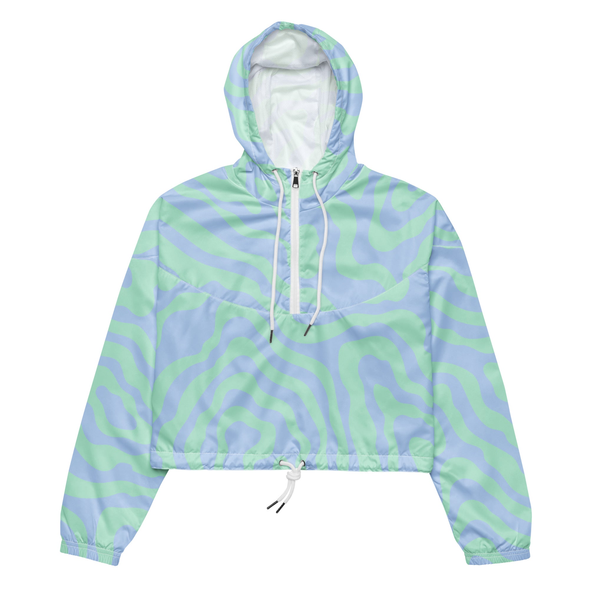 Women’s cropped windbreaker- Abstract II