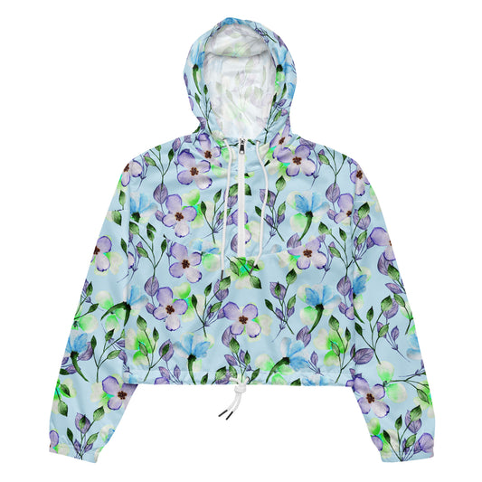 Women’s cropped windbreaker- Floral III