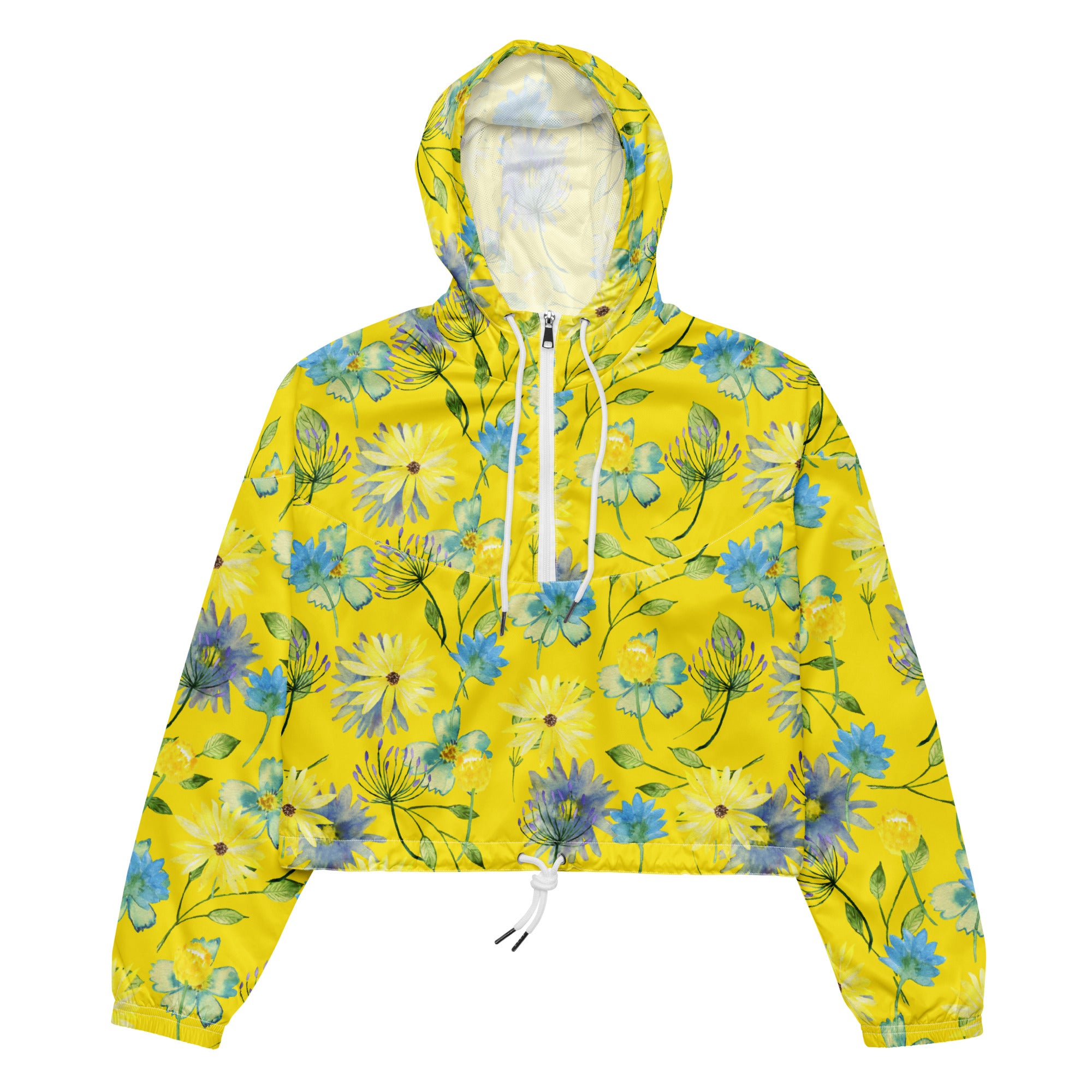 Women’s cropped windbreaker- Floral IV