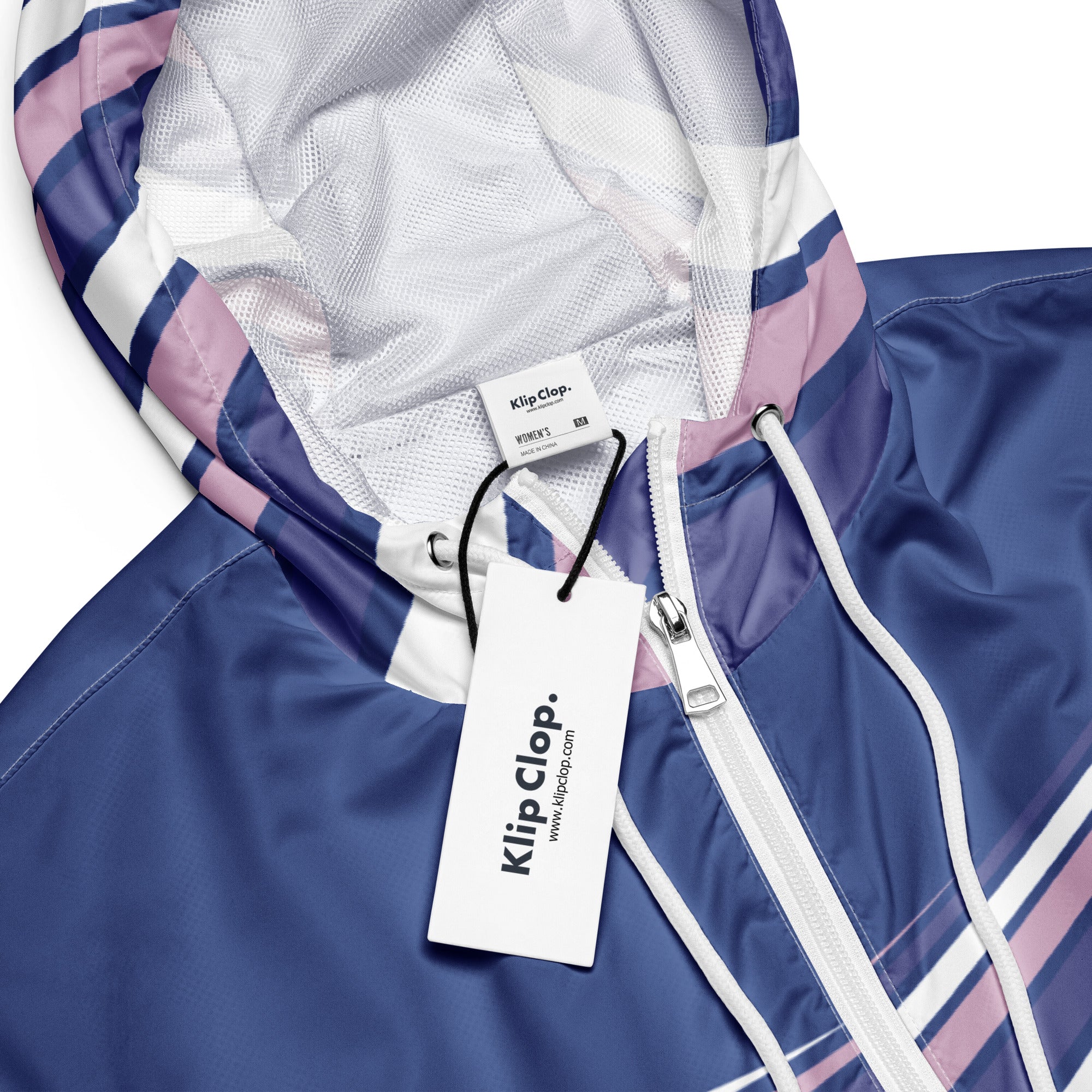 Women’s cropped windbreaker- Purple Swirl