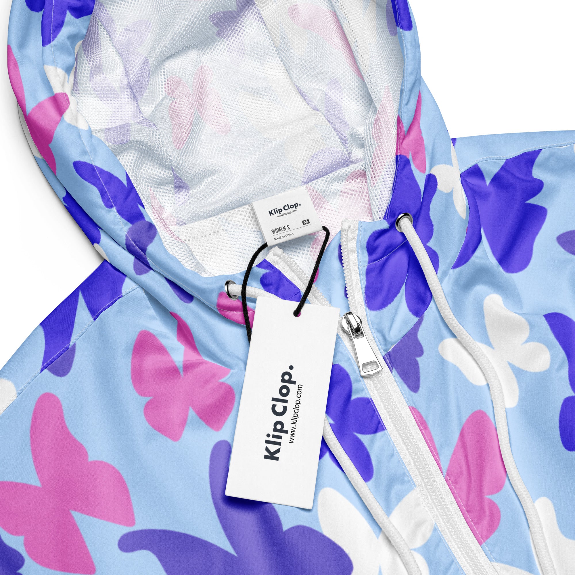 Women’s cropped windbreaker- Butterflies