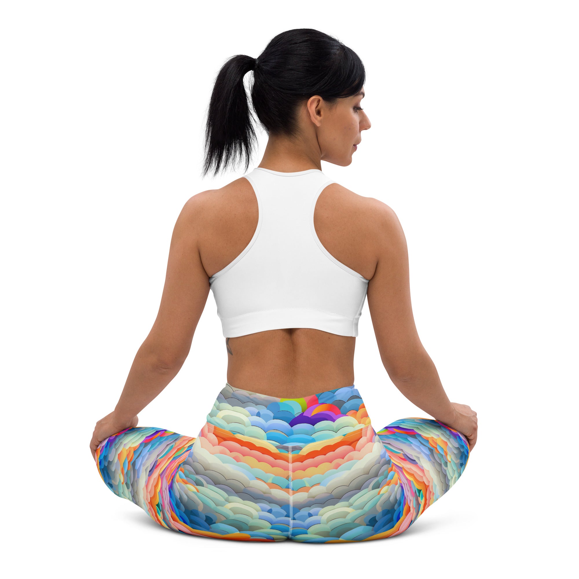 Yoga Leggings- Rainbow cloud II