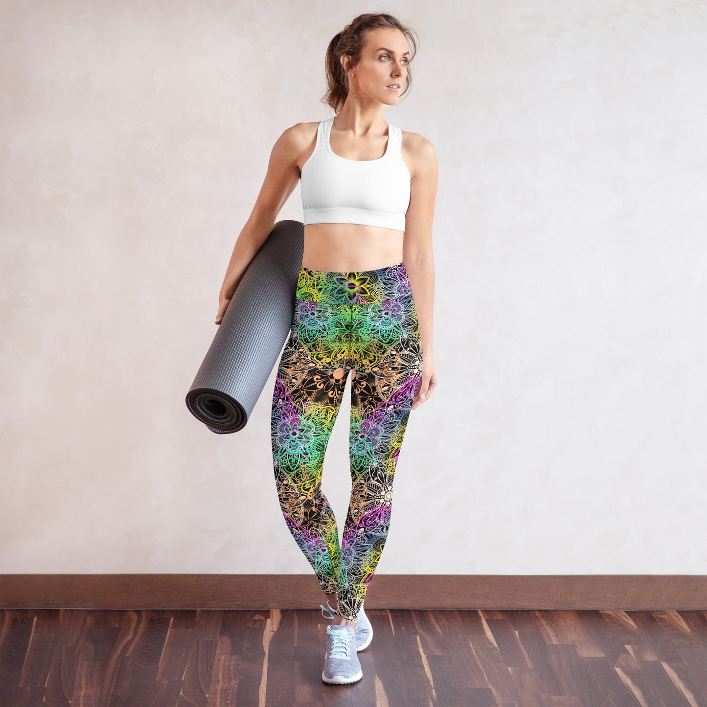 Yoga Leggings- Mandala Multi Colour