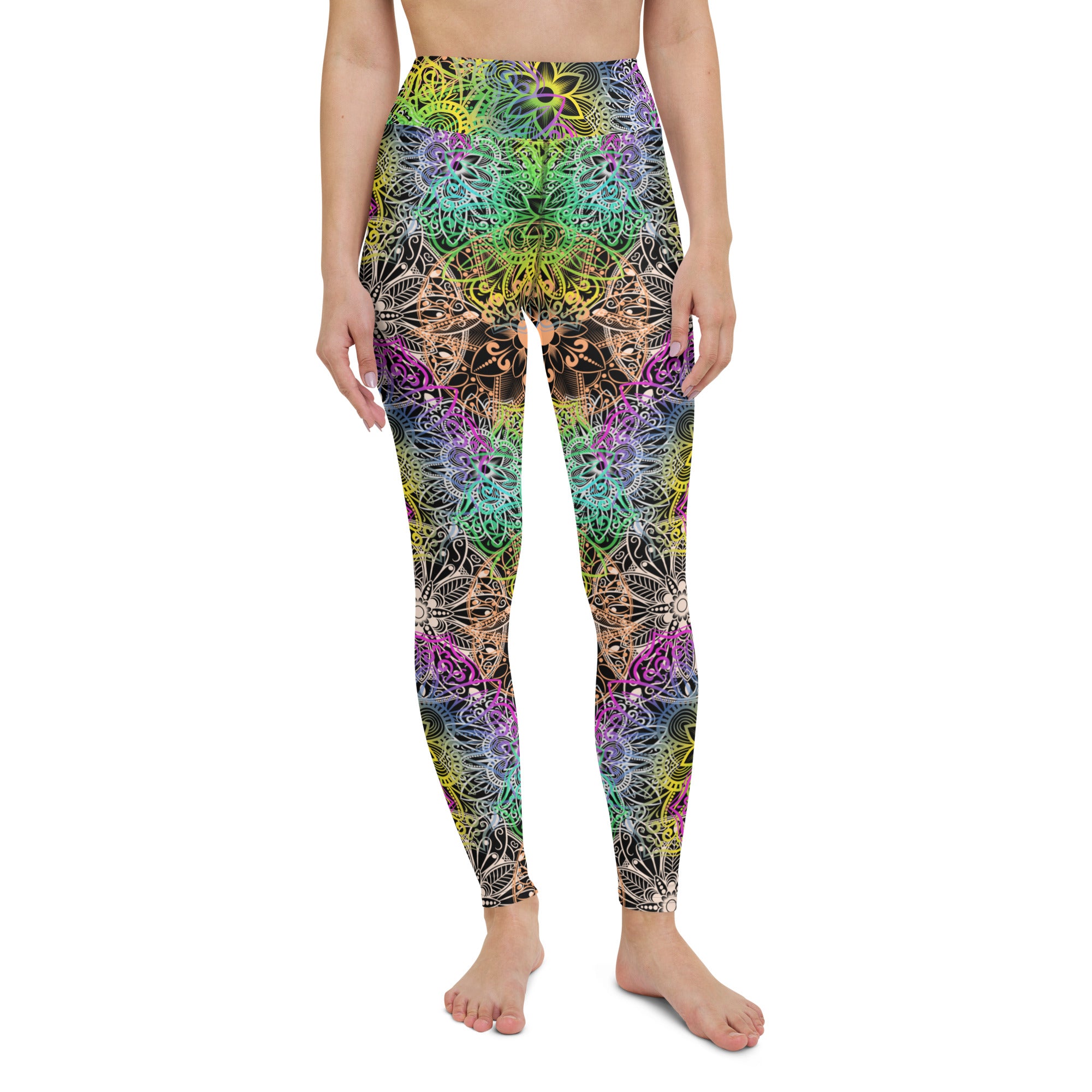 Yoga Leggings- Mandala Multi Colour