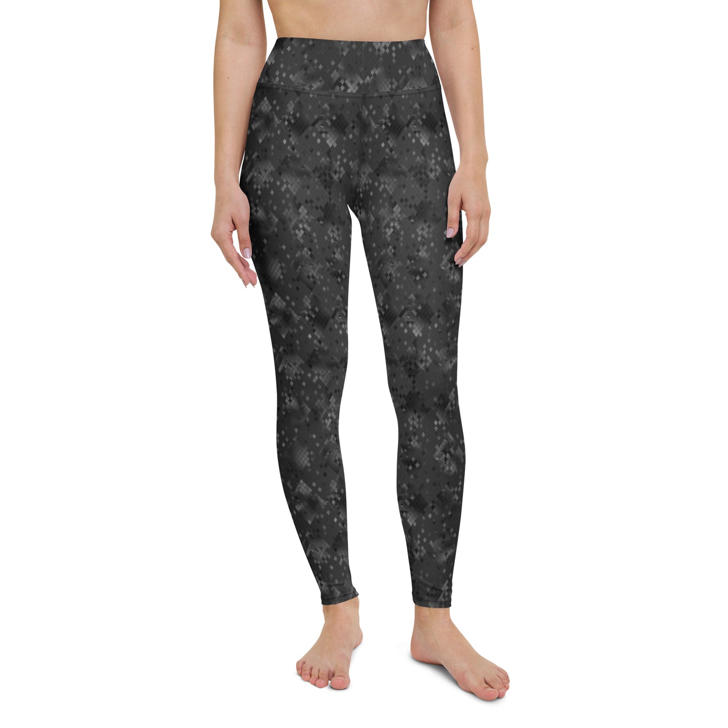 Yoga Leggings- Snake print Black