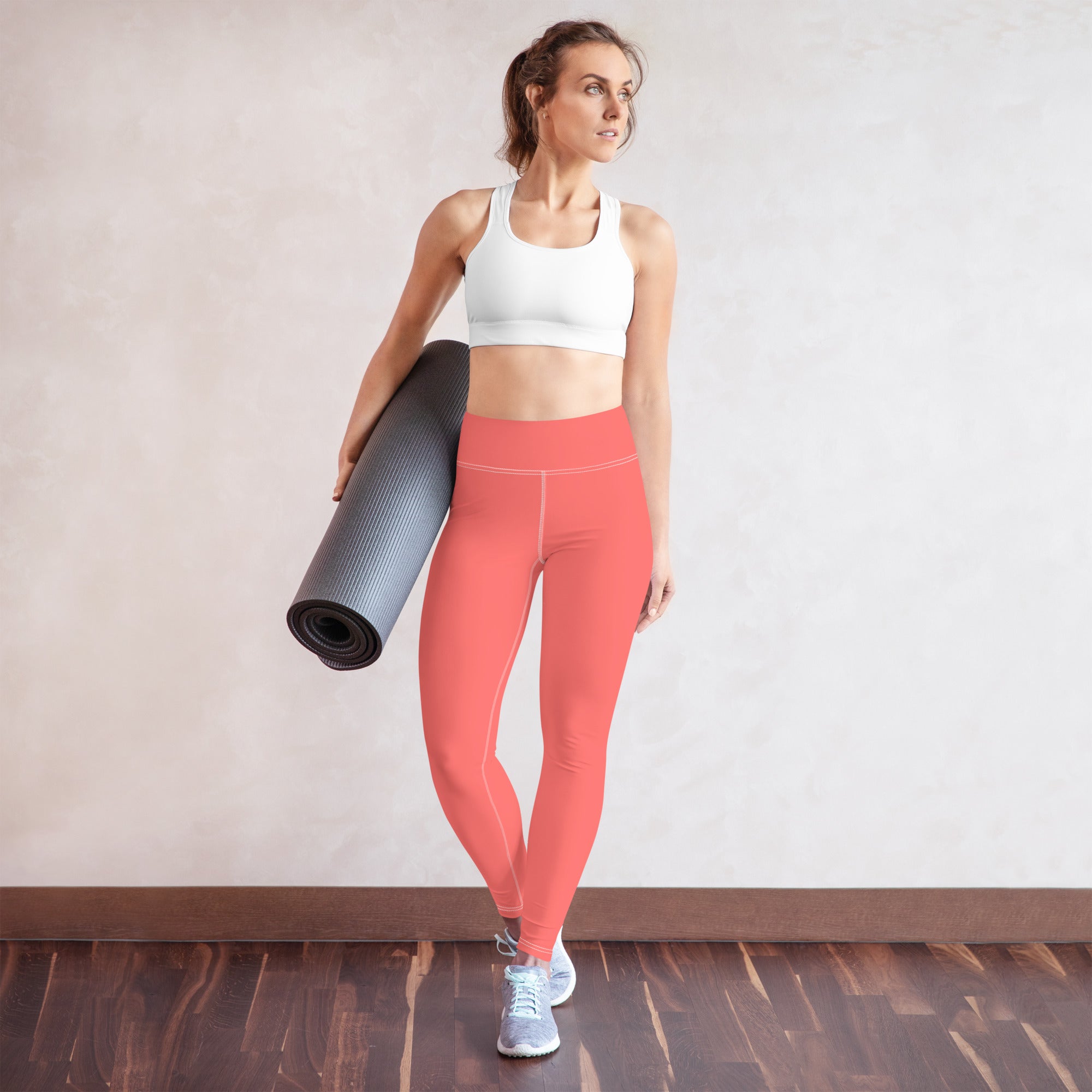 Yoga Leggings- Coral