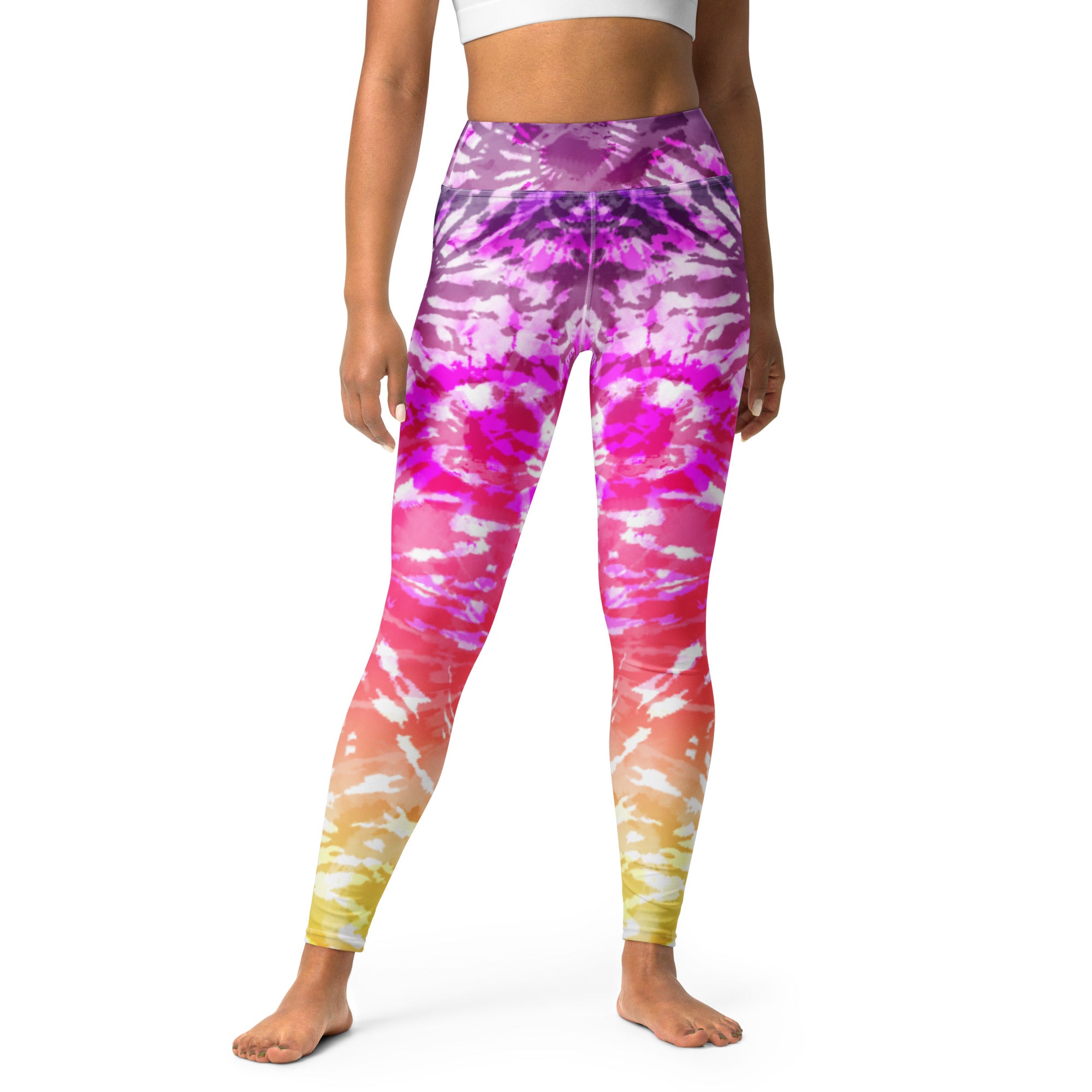 Yoga Leggings- Tie Dye Spirals