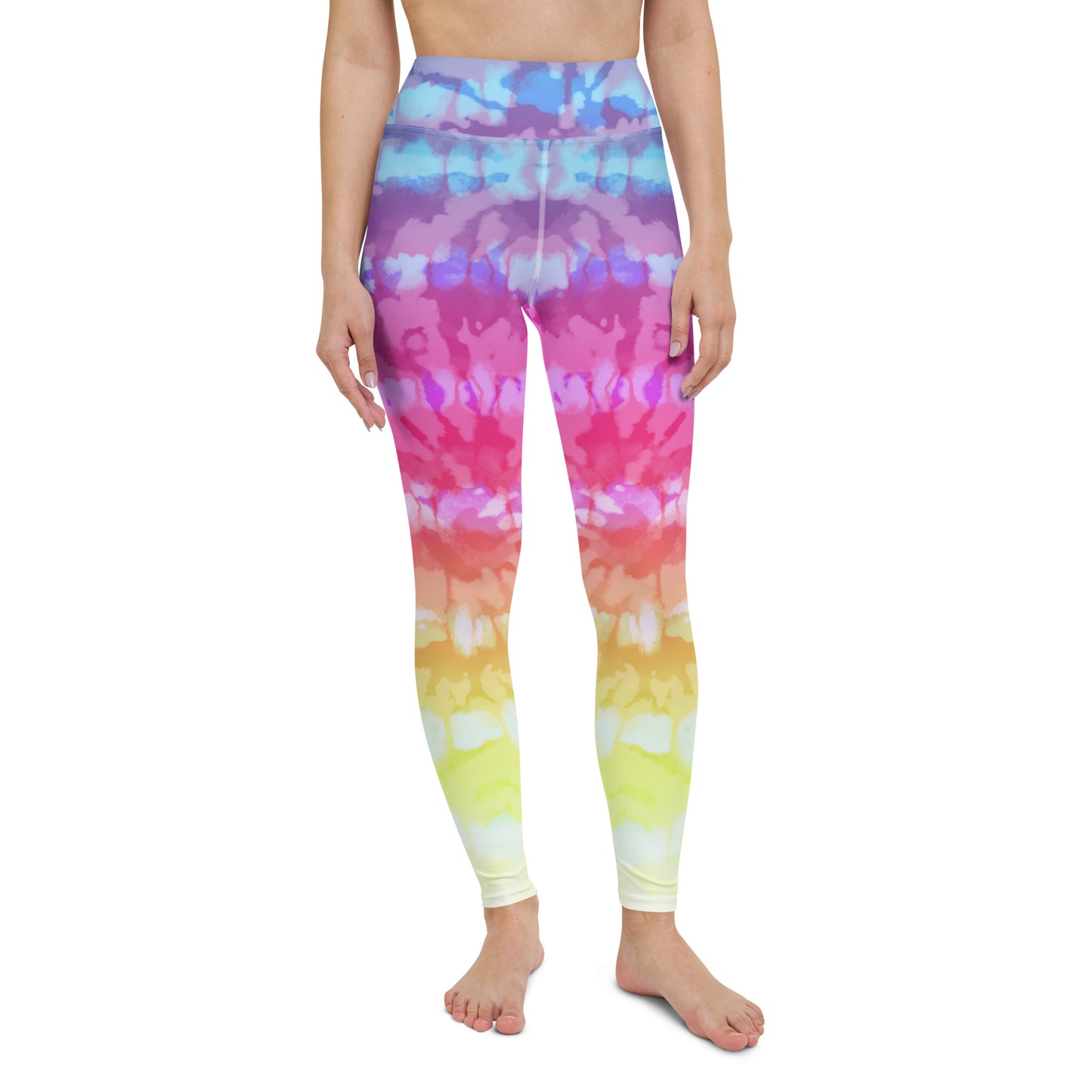 Yoga Leggings- Tie Dye Stripes