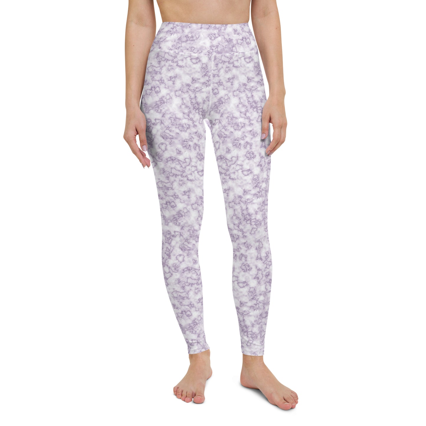 Yoga Leggings- Marble Purple