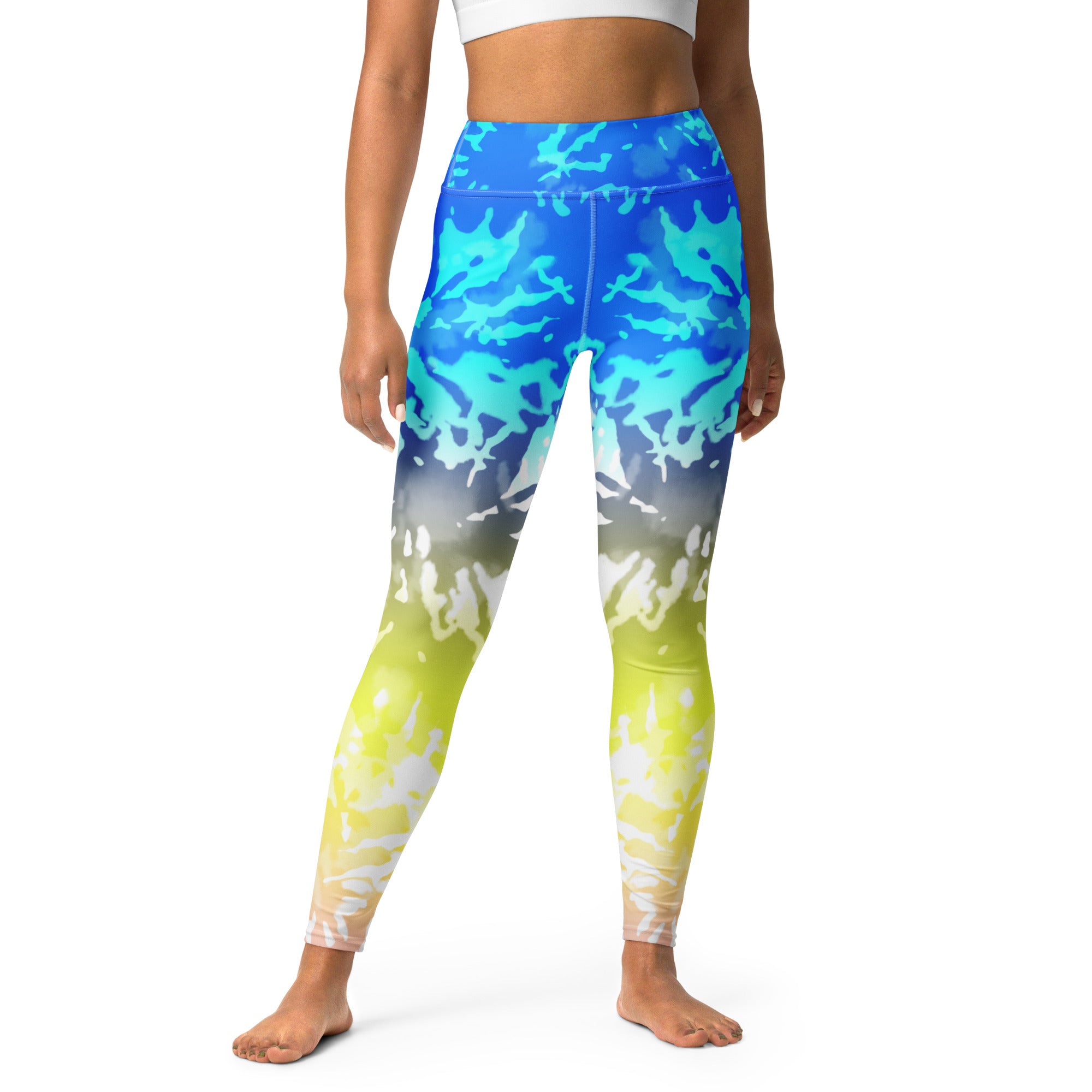 Yoga Leggings- TIE DYE MULTICOLOUR SPLASHES