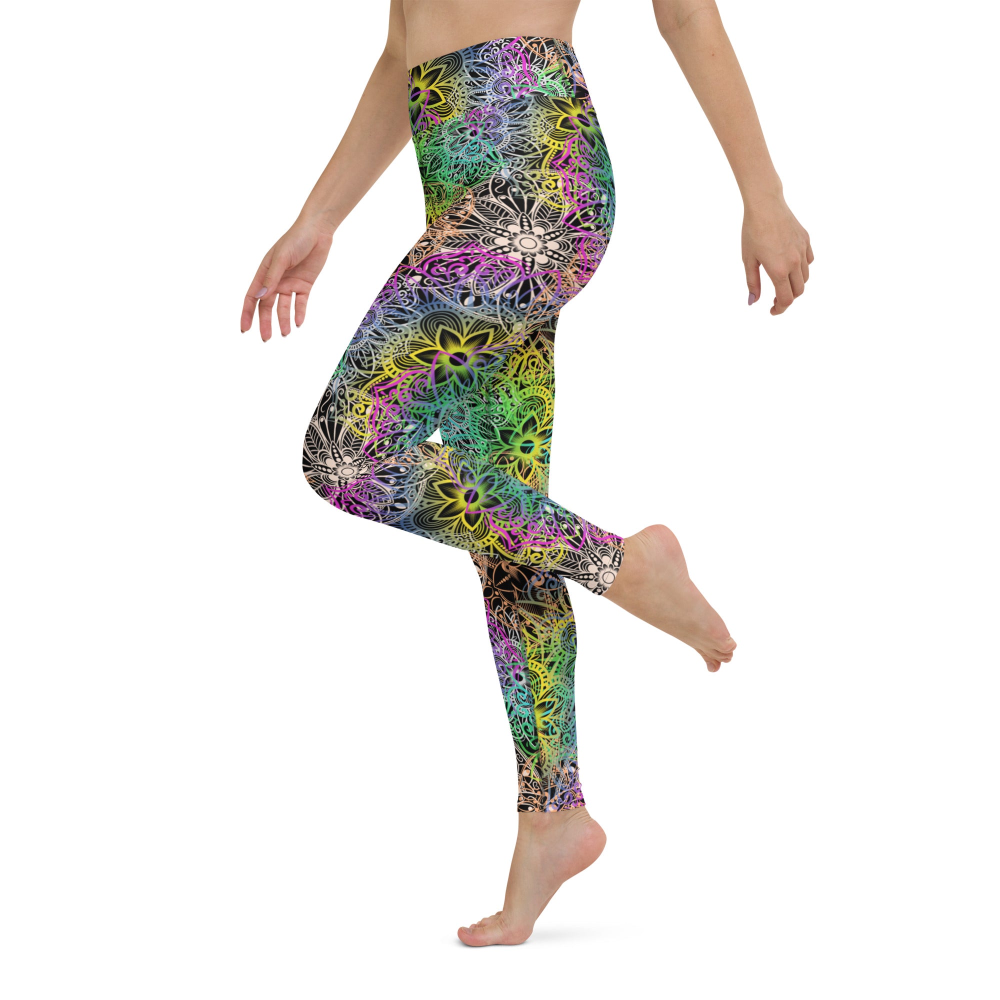 Yoga Leggings- Mandala Multi Colour