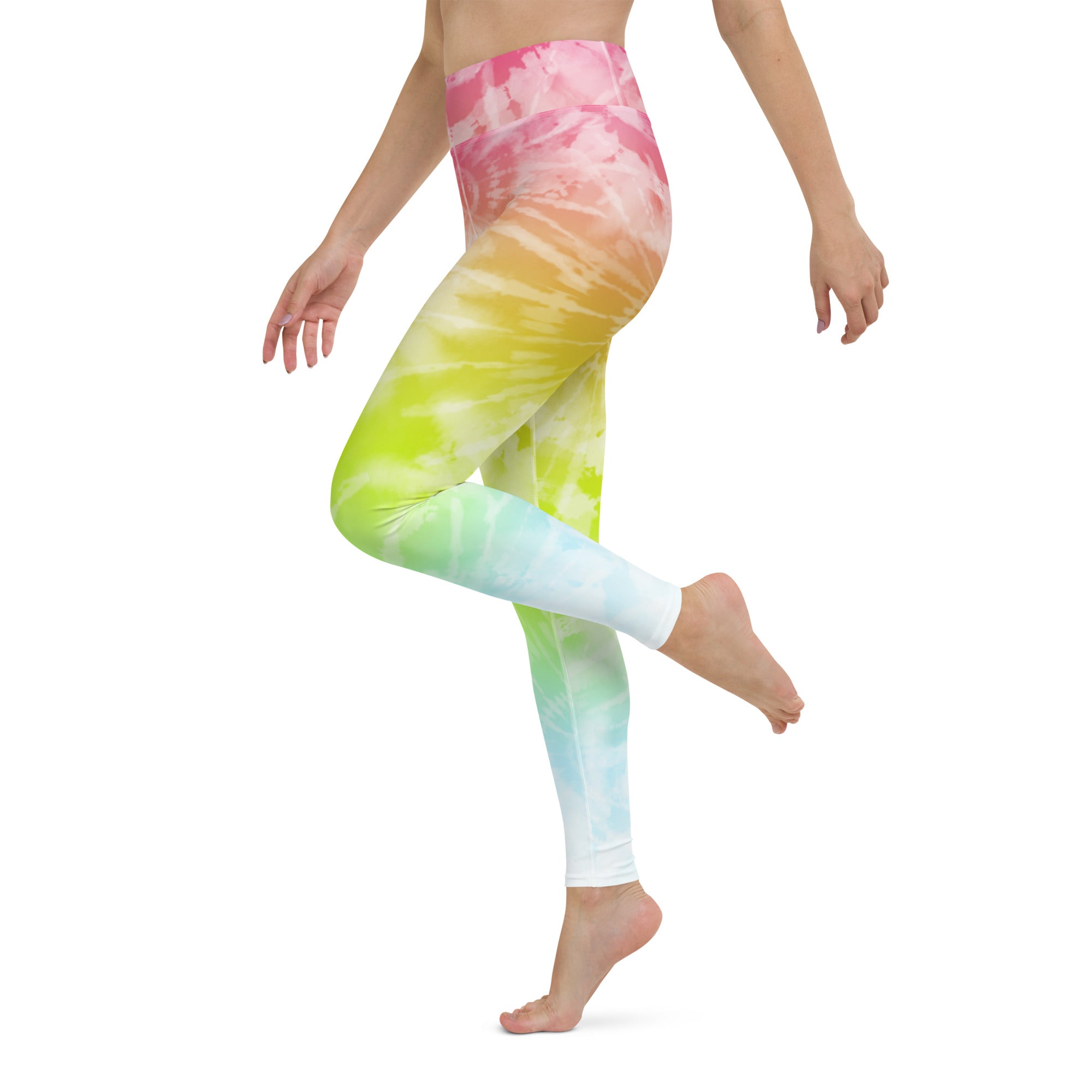 Yoga Leggings- Tie dye Multicolour Stars