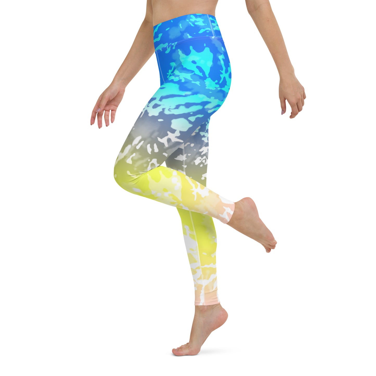 Yoga Leggings- TIE DYE MULTICOLOUR SPLASHES