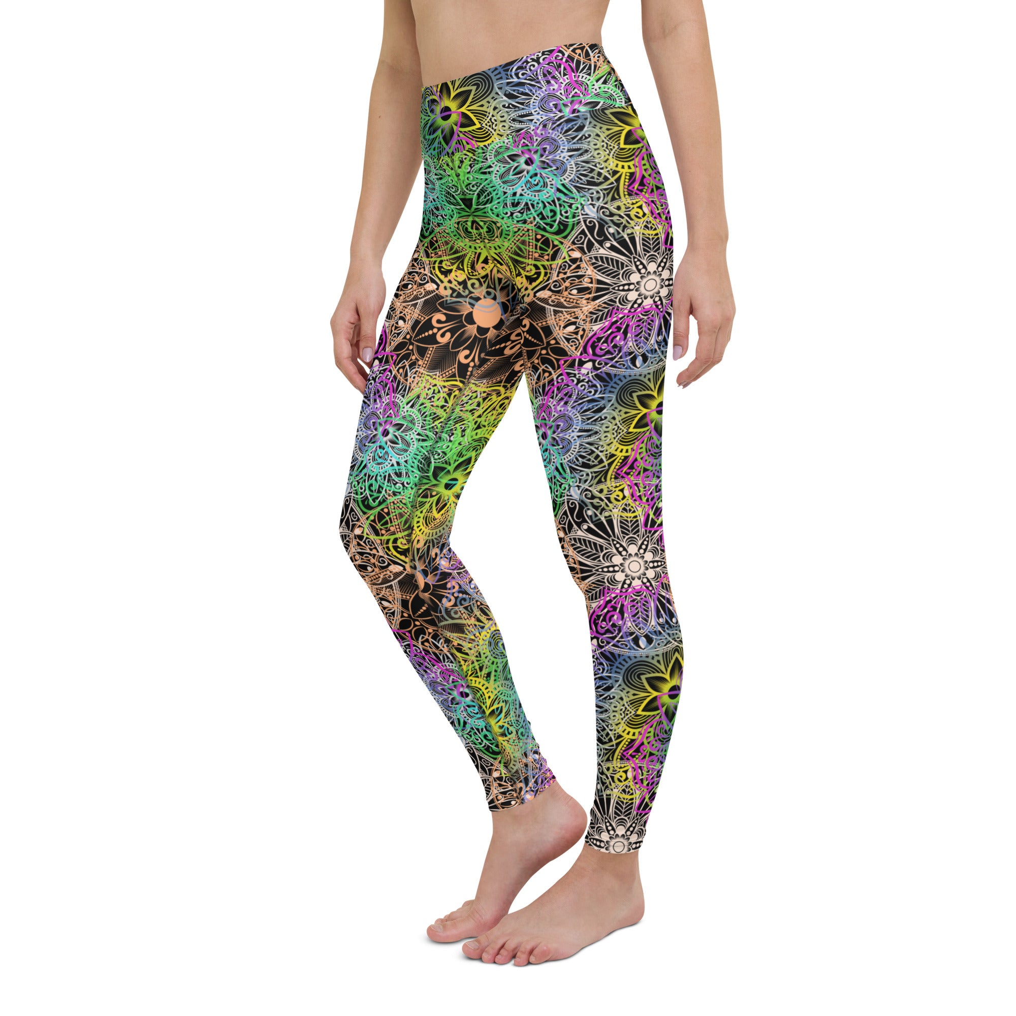 Yoga Leggings- Mandala Multi Colour