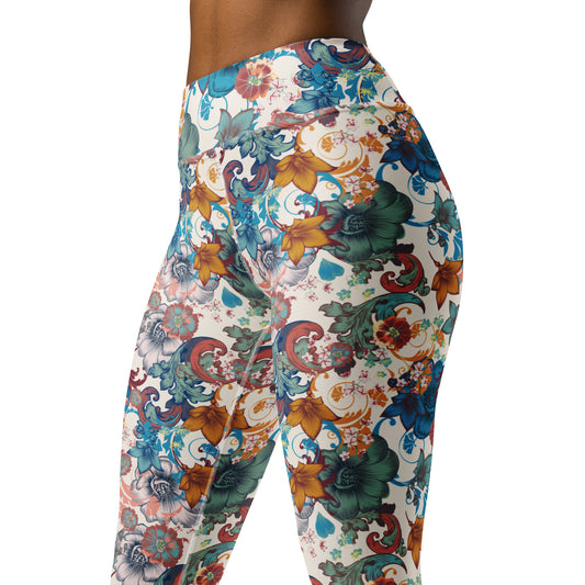 Yoga Leggings- Vintage Flowers