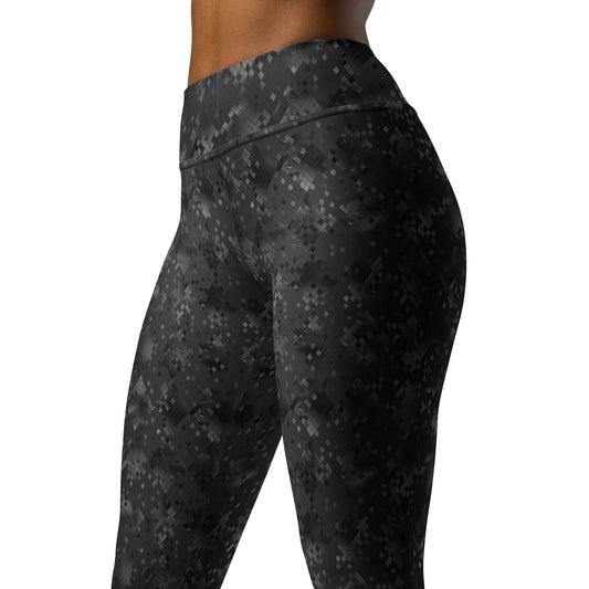 Yoga Leggings- Snake print Black
