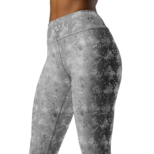 Yoga Leggings- Snake Print Grey