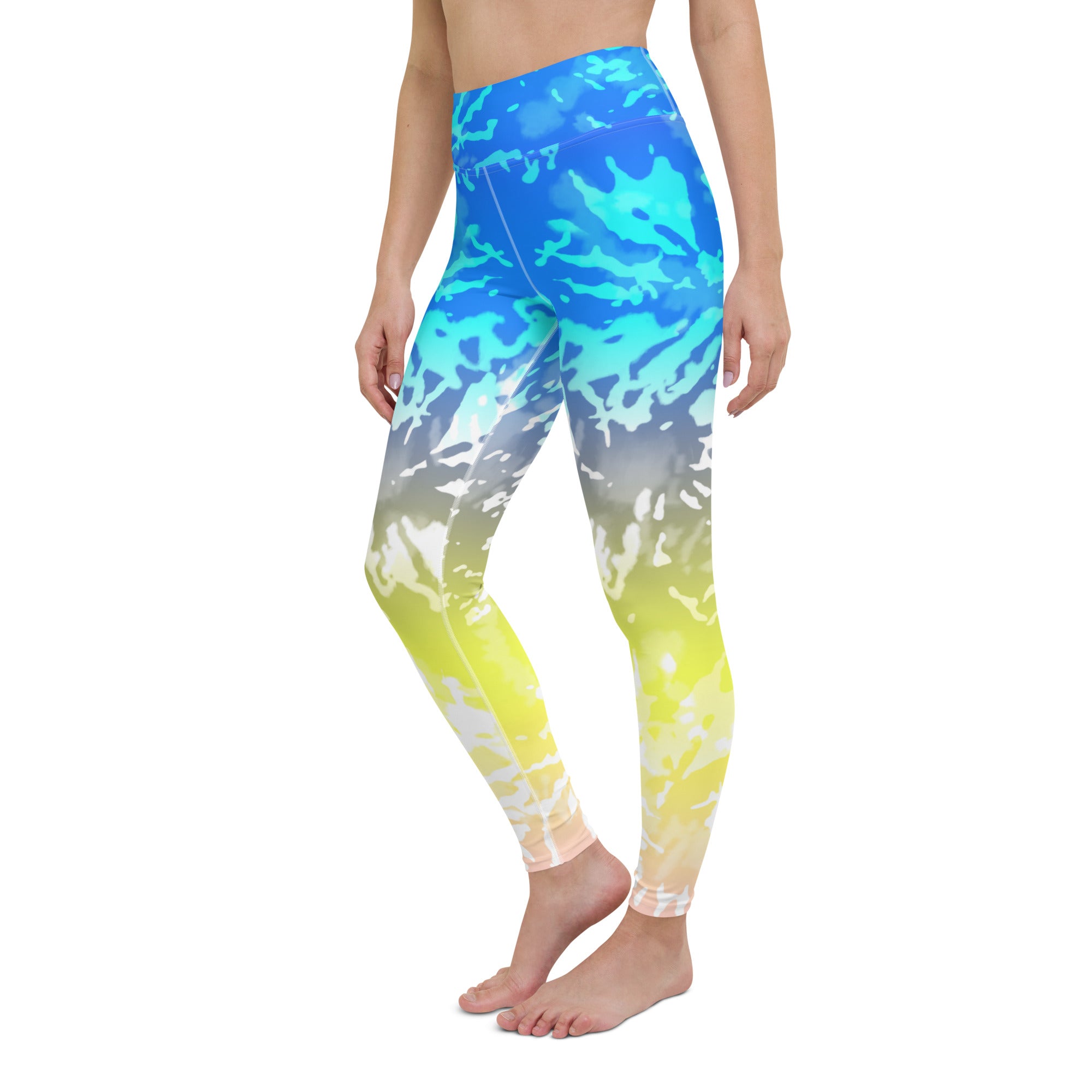 Yoga Leggings- TIE DYE MULTICOLOUR SPLASHES