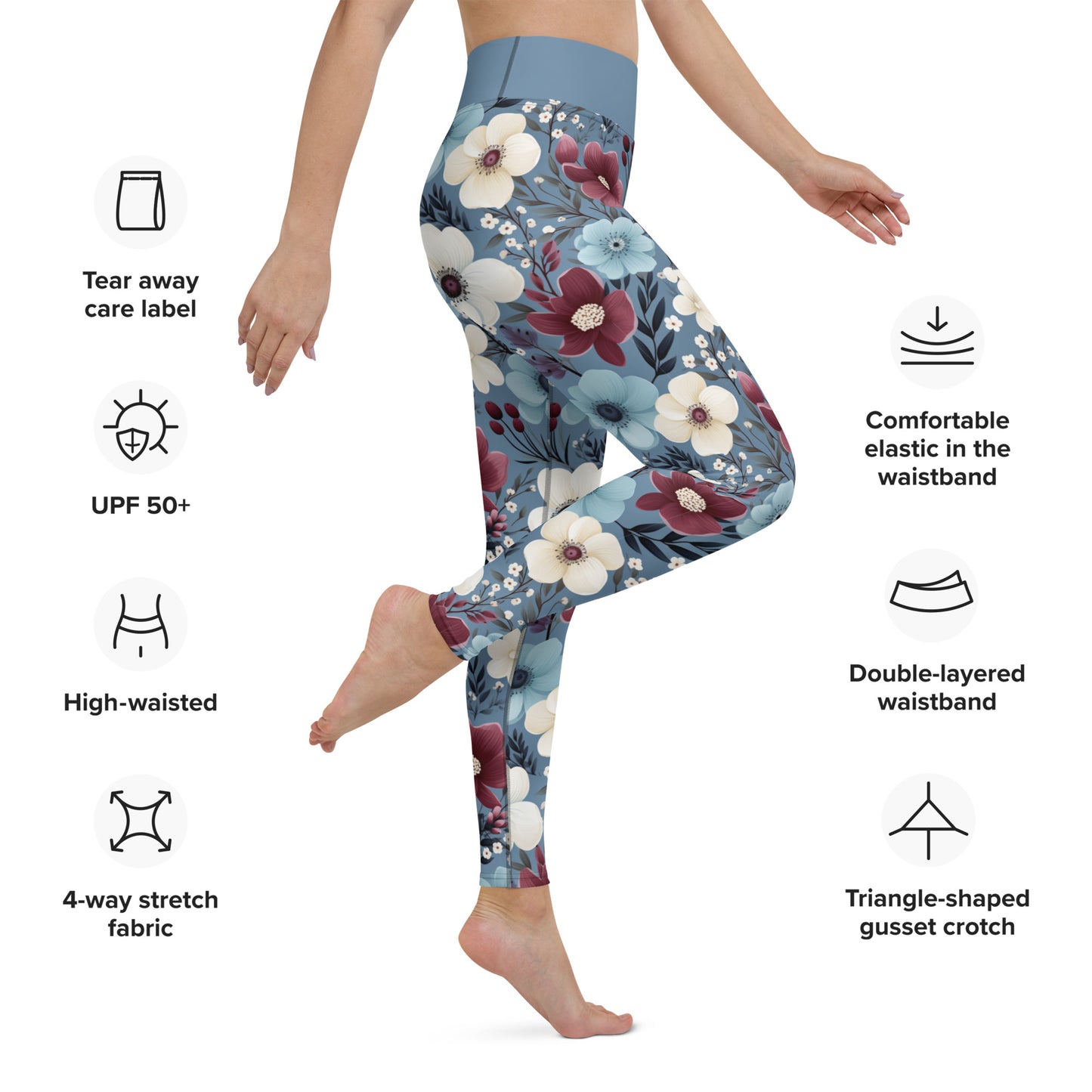 Yoga Leggings- Butterfly Garden
