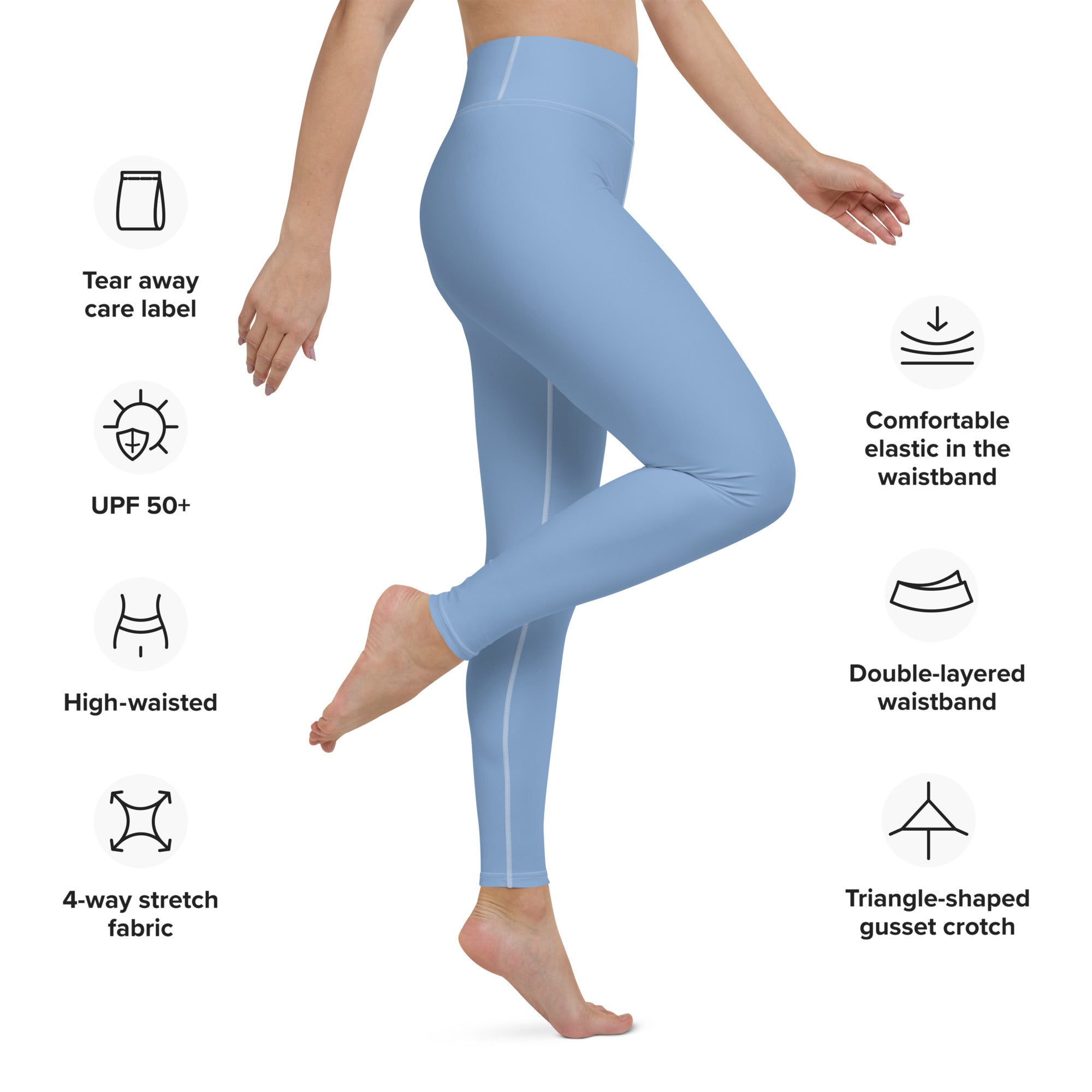 Yoga Leggings- Light Blue