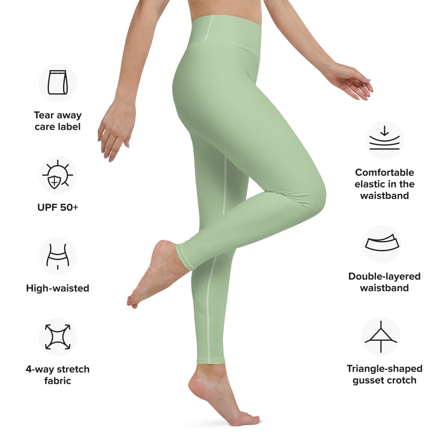 Yoga Leggings- Light Green