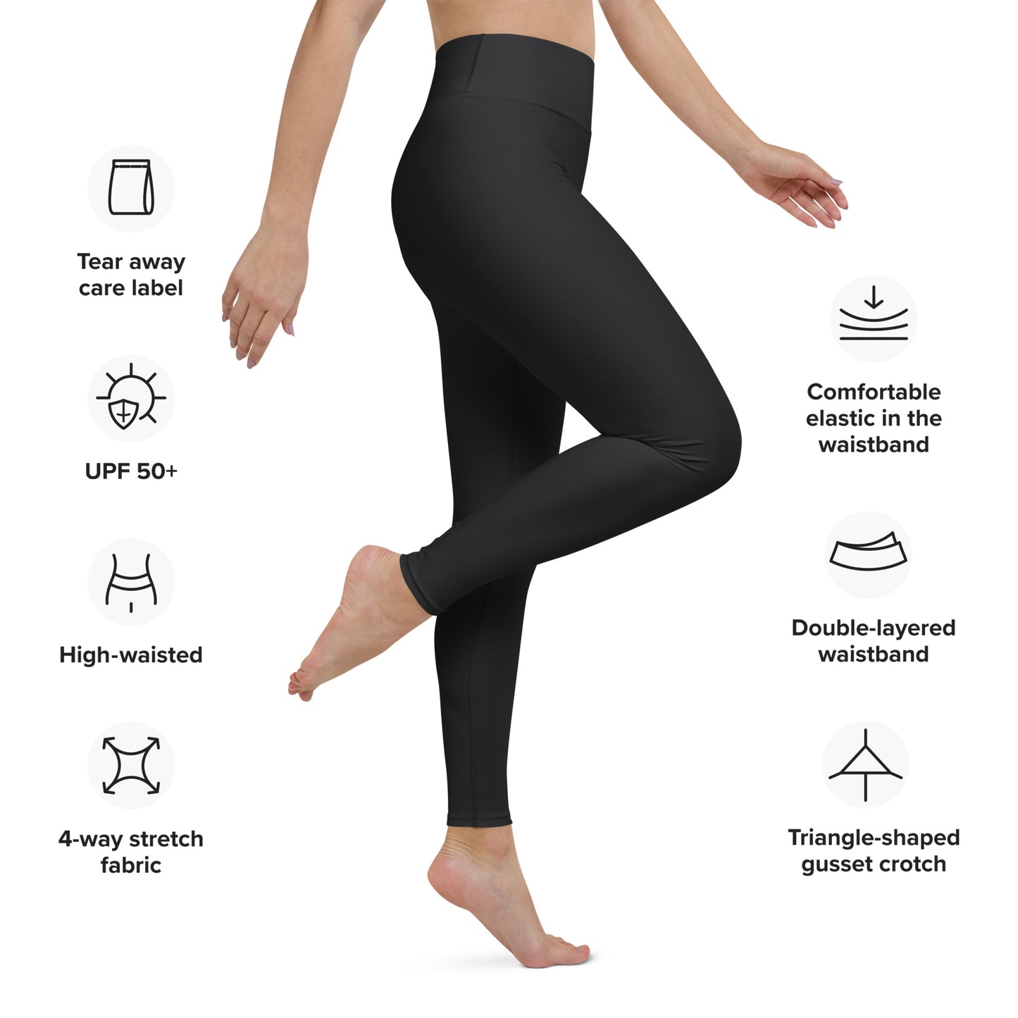 Yoga Leggings- Black