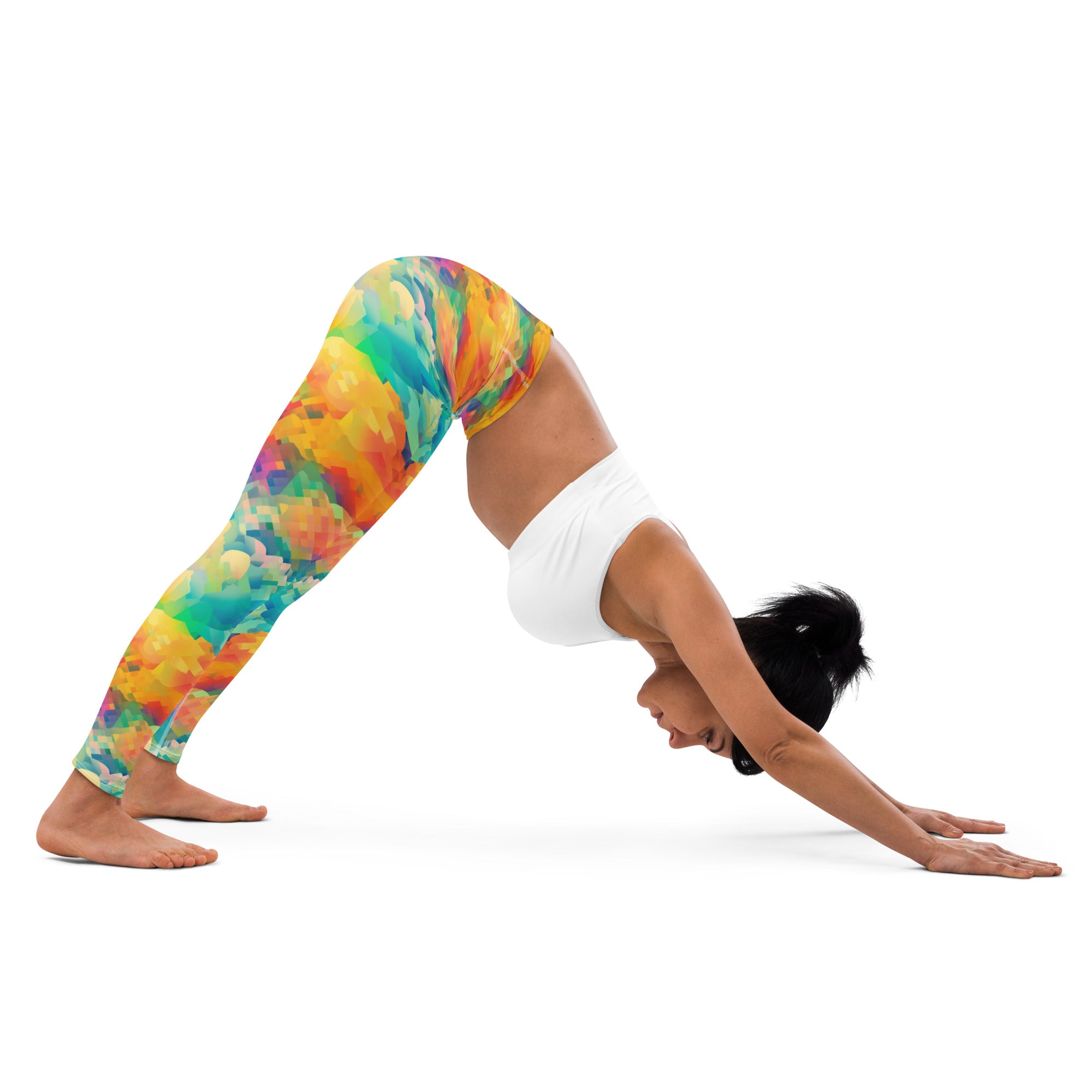 Yoga Leggings- Rainbow cloud III